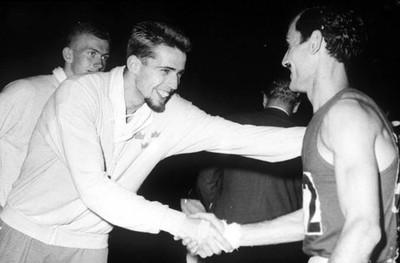 Old 1960 Rome Olympic Photo Mens High Jump Swedens Stig Pettersson