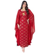 Dubai Women Muslim Abaya Batwing Sleeve Maxi Dress Islamic Long Robes Kaftan New