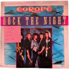 Europe Rock The Night Vinyl Record 12" VG/VG EUR T1 1984