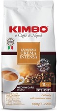 Kimbo Espresso Crema Intensa Coffee Beans 6 x1kg Italian Medium Dark Roast 11/13 10.48 per kilo