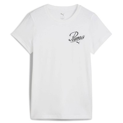 Puma Damenkleidung T-shirt 68498202 ESS SCRIPT TEE Weiß
