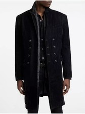  1698 New John Varvatos Collection Flocked Bolivar Coat Jacket EU 54 USA 44
