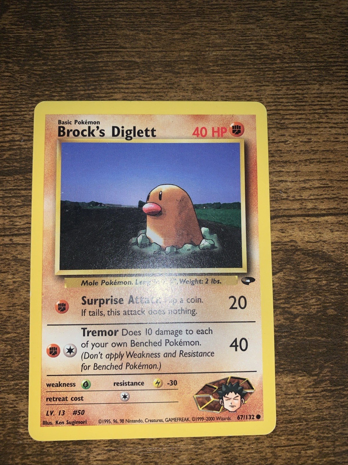 Brock's Diglett 67/132 - Gym Challenge Set - Pokemon Card