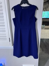 Talbots Vintage Purple Sleeveless Midi Dress Size 4 Petite 
