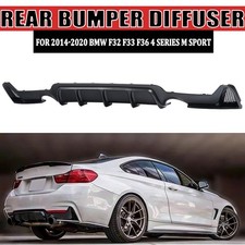 Rear Bumper Diffuser Carbon Style For 2014-2020 BMW F32 F33 F36 4 Series M Sport