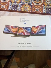 Open Box - Laptomo S3 Laptop Screen Extender, 14'' Triple Portable Monitor