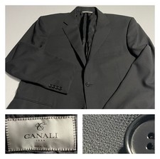 Canali 1934 Black Wool Travel Jacket Italy 54 US 43-44 