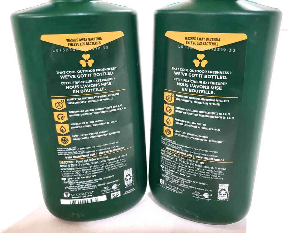 Irish Spring Body Wash for Men, Original Clean, 30 fl oz, 2-Pack - Image 3 of 3