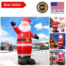 Whimsical 12 FT Outdoor Santa Claus Inflatable - Ideal Gift for Christmas Cheer