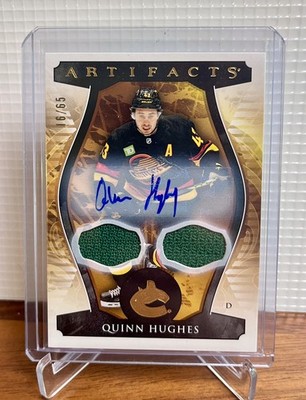 2023-24 Artifacts Jersey Auto/65 Quinn Hughes