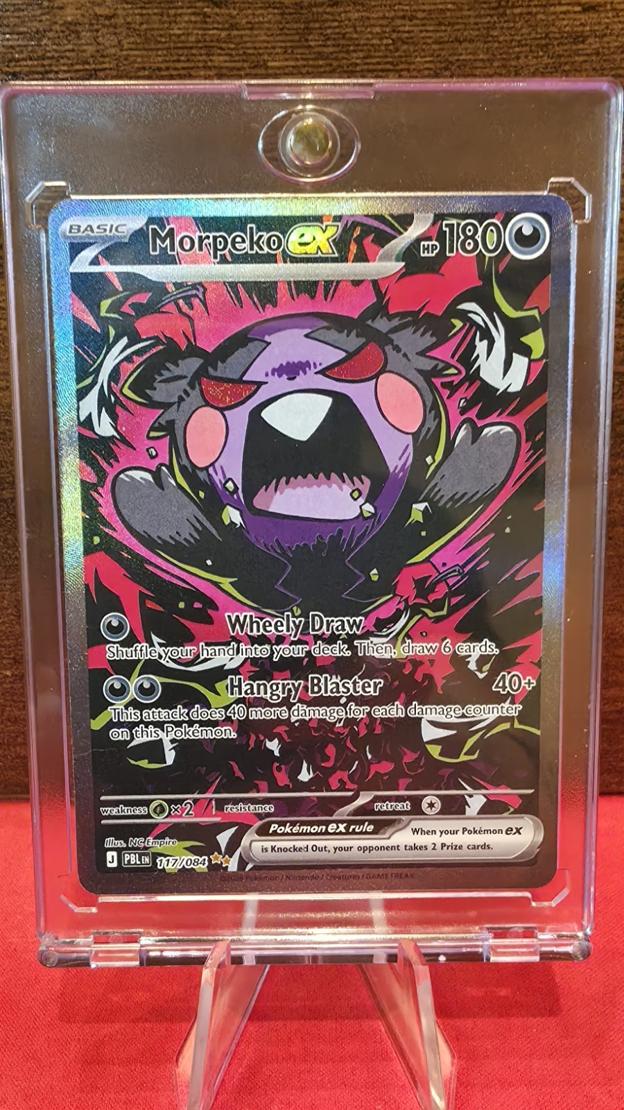 Morpeko EX 117/084 Pitch Black Holo *CLEAN!*