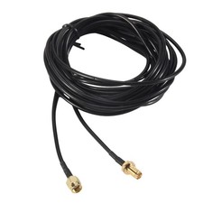 5M Black RP-SMA Male to Female Wifi Antenna Connector Extension Cable F2A31860