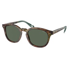 Polo Ralph Lauren PH 4206 501771 Shiny Brown Tortoise Plastic Sunglasses Green