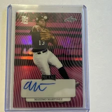 Maximo Martinez 2023 Leaf Perfect Game Showcase Pink Wave Auto 3/7 USC White Sox