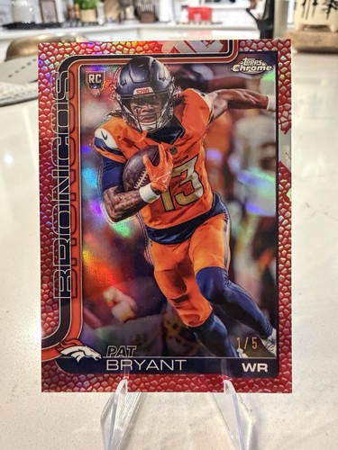 2025 Topps Chrome - Rookies Pat Bryant Red Leather Refractor (RC) /5 💎