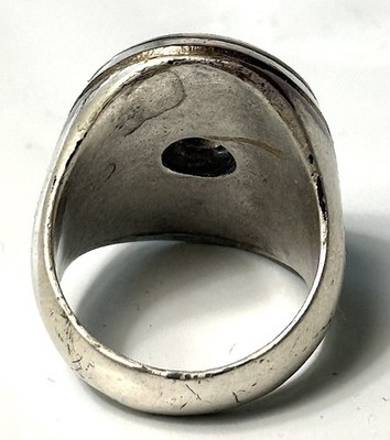 Maison Margiela Signet Ring Distressed Metal / Silver Brass Copper