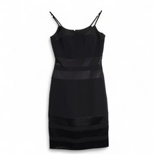 Fayazzi Evenings Paris Mini Dress Size 10 Black Bodycon Womenswear- Preloved