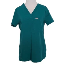 Figs Catarina Technical Collection Scrub Top Womens Size XS Green Medical
