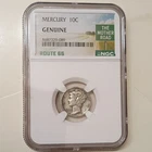 1943 Mercury Dime Silver NGC Genuine Route 66 Circulated Philadelphia