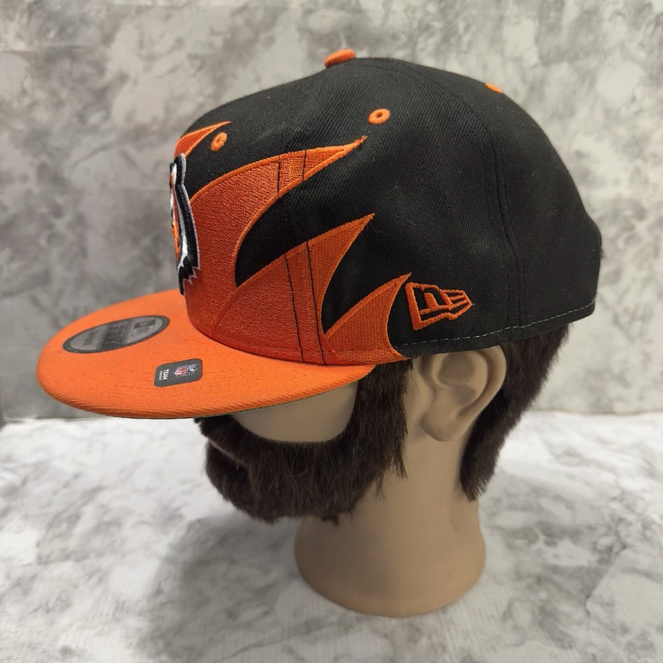 Cincinnati Bengals Sombrero Diente de Tiburón Adultos Snapback New Era 9FIFTY Sombrero Gorra Negro Foto 4 de 4