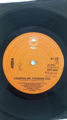 ABBA- Knowing me Knowing you - 7 inch vinyl single record