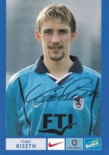 FOOTBALL player card VITER RISETH team TSV MUNCHEN VON 1860 signed 