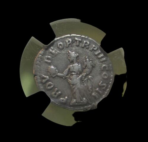 IMPERO ROMANO AR DENARIO LUCIUS VERUS AD 161-169 NGC VF #C23# - Foto 3 di 3