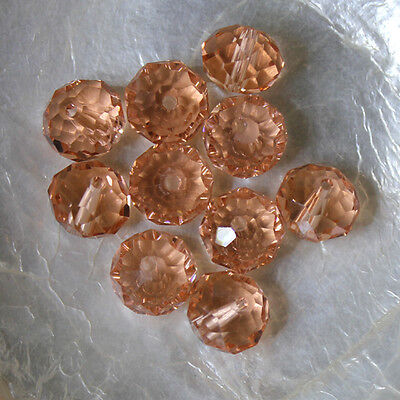 10 CITROUILLES Cristal de Bohême 8 X 10 MM NOIR JET 10 CITROUILLES Cristal de Bohême 8 X 10 MM NOIR JET