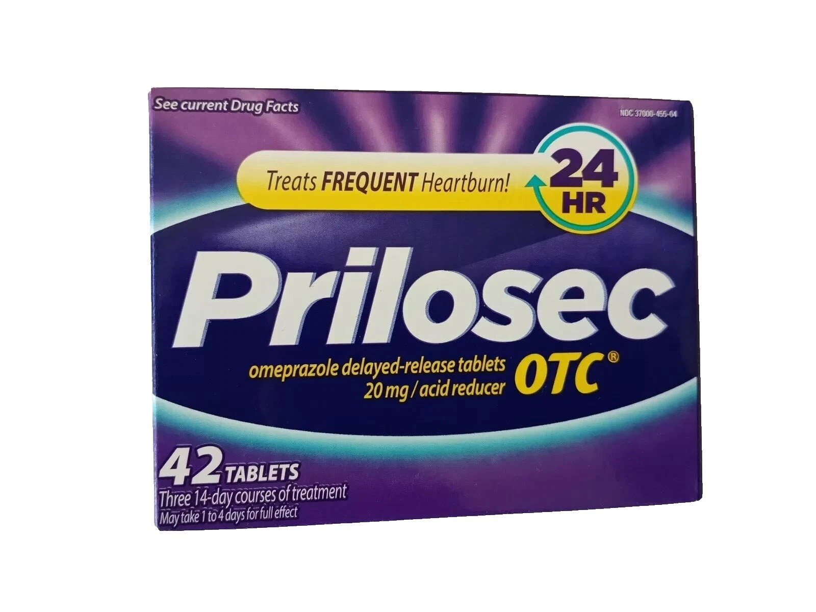 Cápsula Prilosec OTC over-the-counter digestión y náuseas Medicina