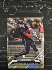 2024 Topps Now Justin Turner #265 1500th Hit Blue Jays