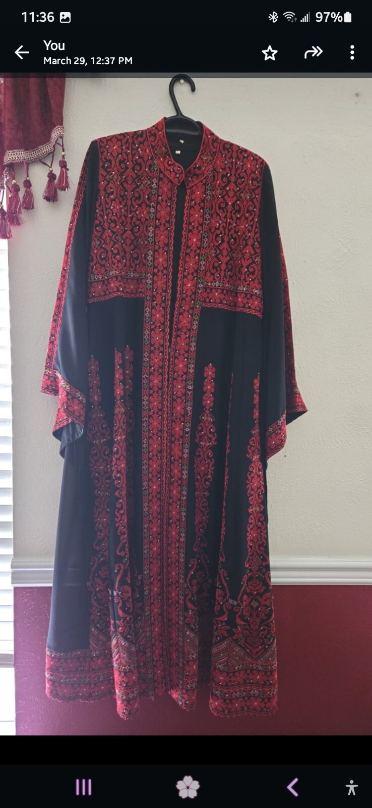 Palestinian Traditional Middle Eastern Women Dres… - image 4