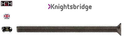 Knightsbridge M3.5x 50mm Flat Head Electrical Socket Screw Black Nickel/Gunmetal