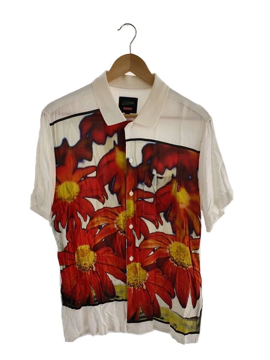 Supreme Jean Paul Gaultier Chemises manches courtes rayonne blanc M d'occasion