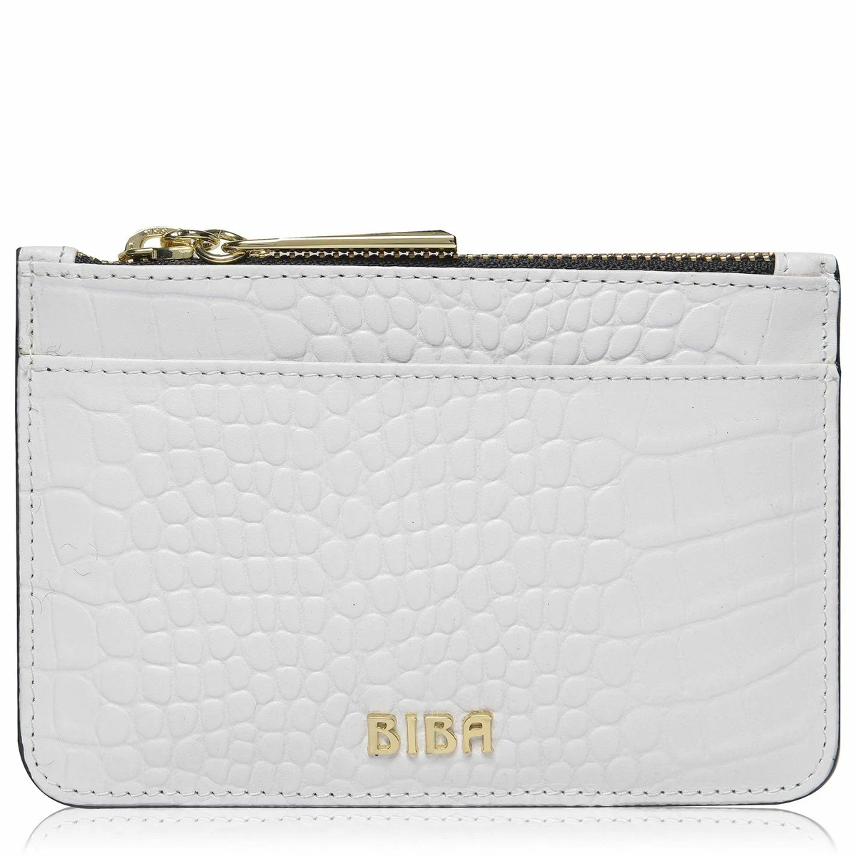 Biba Womens Leather Zip Top Coin Purse Pattern eBay