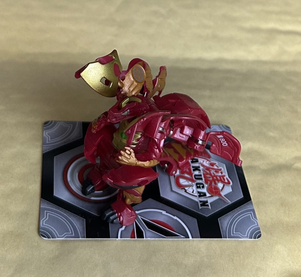 BAKUGAN ARMORED ALLIANCE DRAGONOID x AUXILLATAUR - B800! PYRUS x