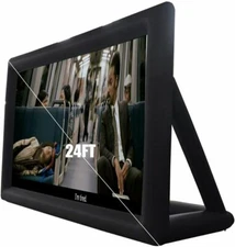 24Ft Inflatable Movie Screen Blower Outdoor Garden Party Rear Projection USA