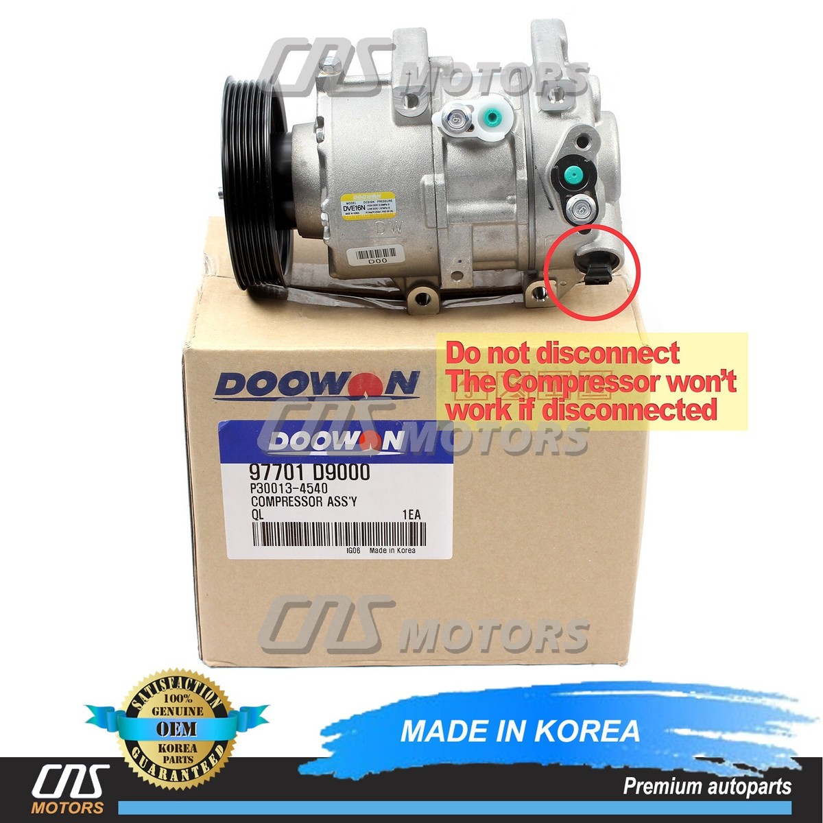 ⭐OEM⭐ AC Compressor DVE16N for 2018 Tucson / 2017 Sportage 2.4L