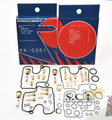 KAWASAKI ZX-R ZX600 KEYSTER CARBURETOR REBUILD REPAIR KIT FIXES 4