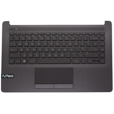 Ersatz für HP 14-CM0004LA schwarze Handauflage Touchpad obere Abdeckung UK Tastatur