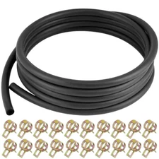 3/16'' ID Fuel Line Hose For Kawasaki Kohler Briggs w/20PCS Hose Clamps CA1 E4