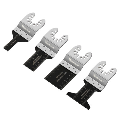 Vearter 4PCS Oscillating Multi Tool Blade Saw Blades Set Wood Metal Cutter