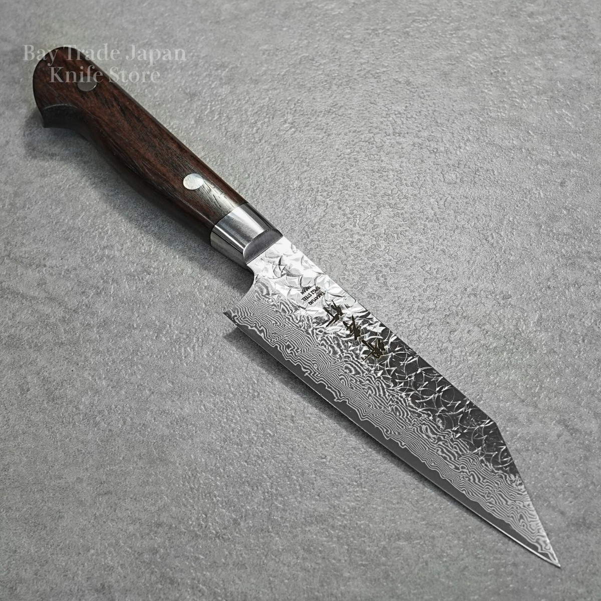Japanese Sakai Takayuki SPG2 Hammered Damascus Kengata Petty