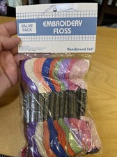 Sealed Package 1990. 30 Skeins Hand Dyed Cotton Cross Stitch Embroidery Floss