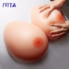 KK Cup Artificial Silicone Breast Forms Crossdresser Teardrop Silicone Boobs