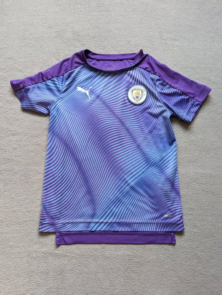 PUMA Manchester City 19/20 Training Top Jersey Shirt Boys Size S