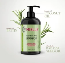 Mielle Organics Rosemary Mint Strengthening Shampoo Infused with Biotin Cleanse