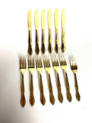 Gold Stainless Steel Flatware Made in Taiwan