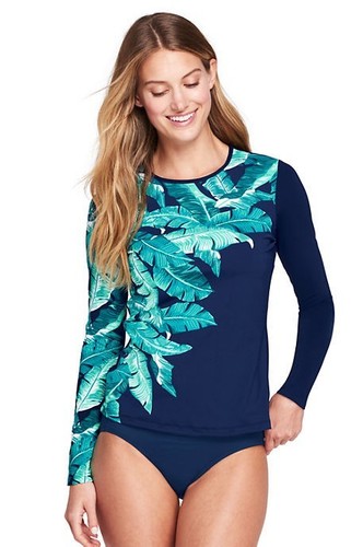 lands end swim tee rash guard
