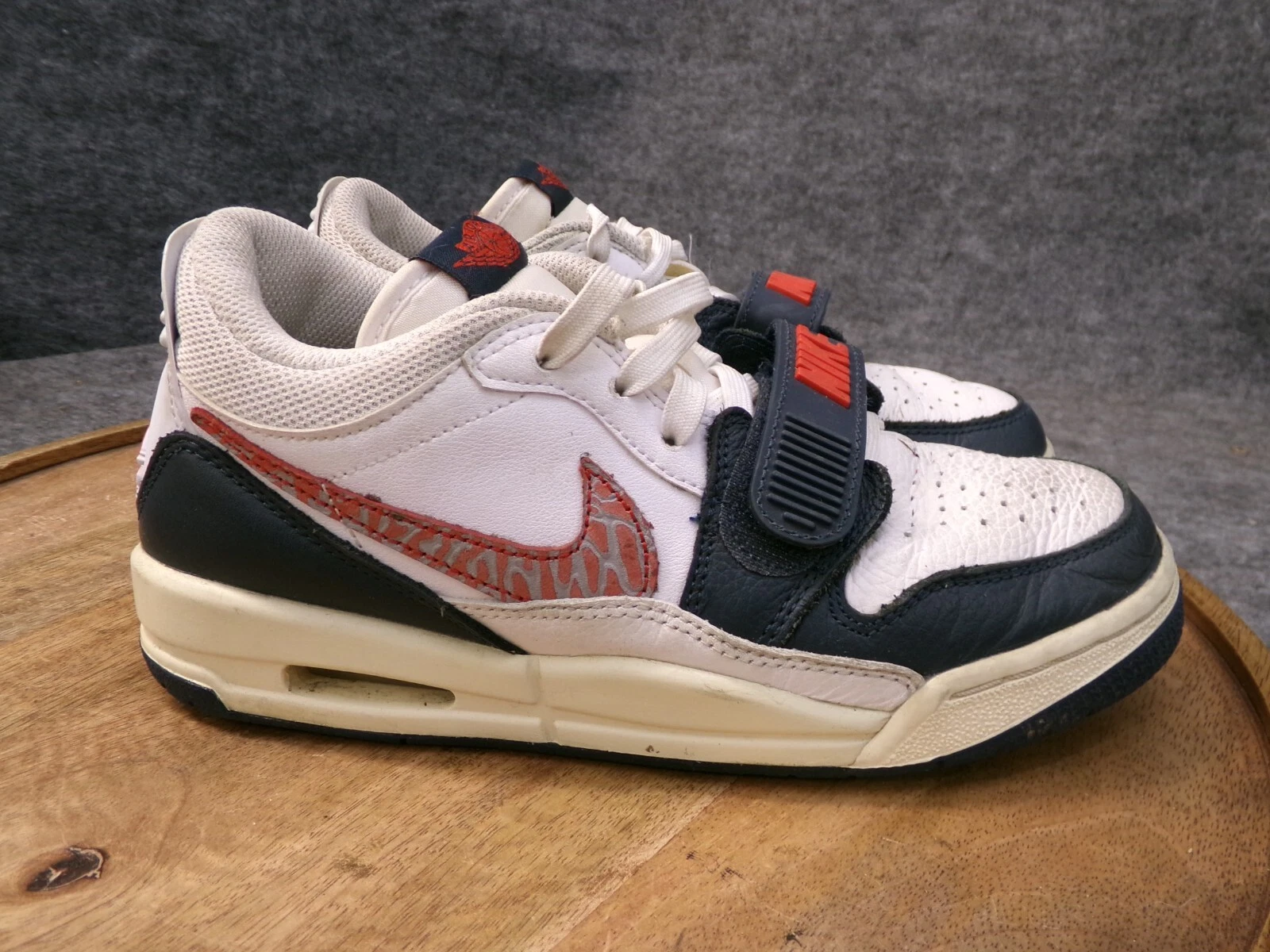 Nike Air Jordan Legacy 312 Low GS bianche blu navy bambini giovani taglia 4 5 anni CD9054 146