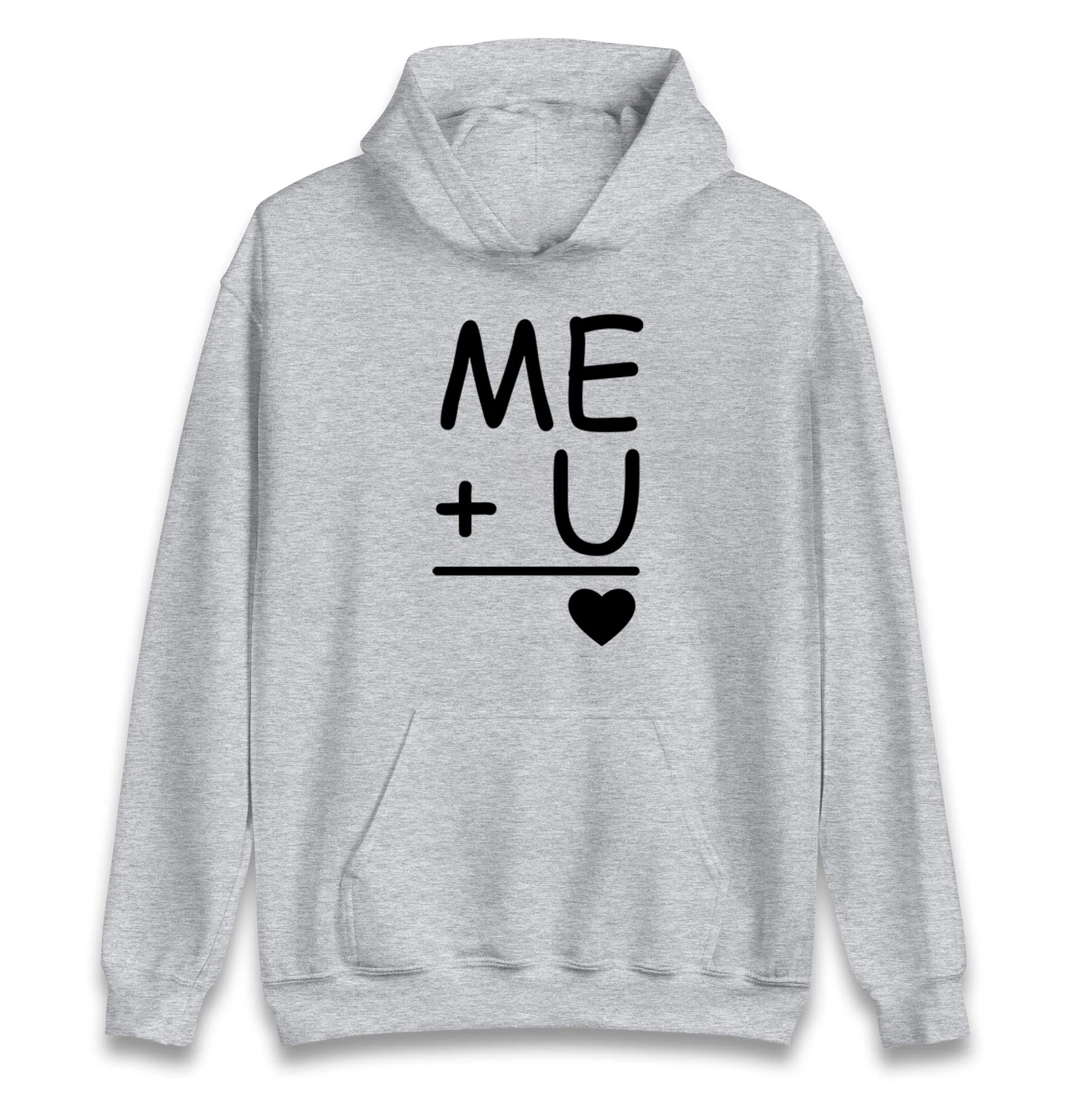 Felpa con Cappuccio Me+U Coppie San Valentino Ragazza Fidanzato Regalo San Valentino